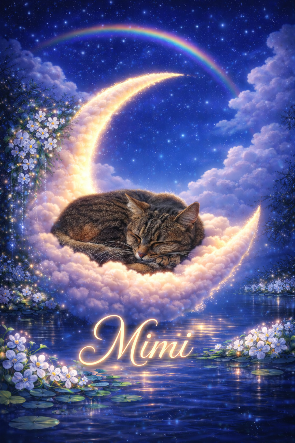 Portrait numérique souvenir personnalisé – Les Mots de l’Arc-en-Ciel