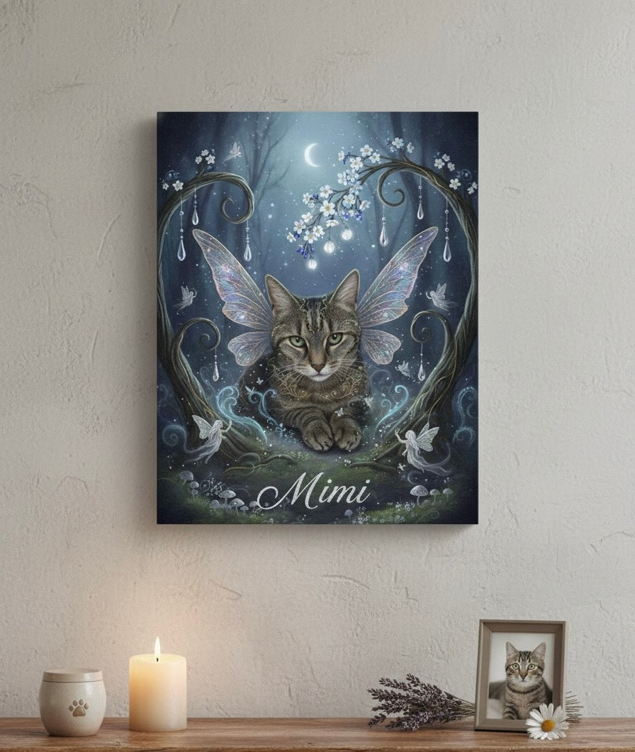 Toile souvenir personnalisée – Portrait animal – Les Mots de l’Arc-en-Ciel