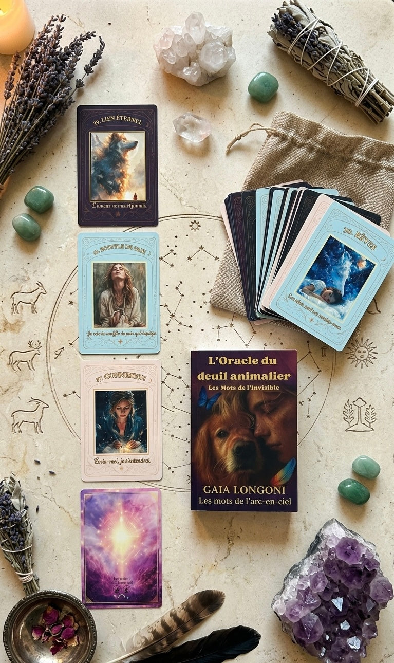 Oracolo del lutto animale – Carte di conforto per superare la perdita di un animale domestico