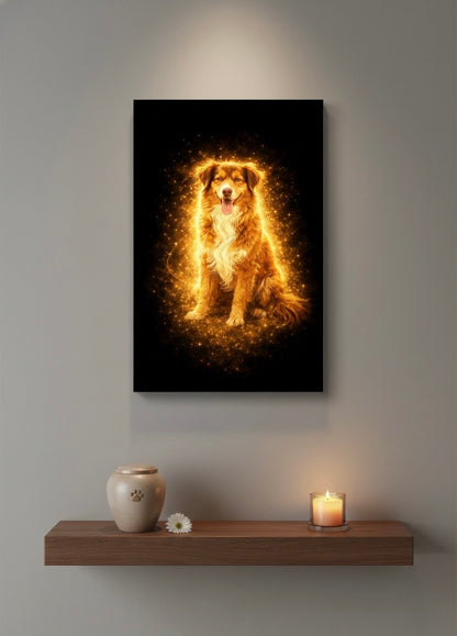 Toile souvenir personnalisée – Portrait animal – Les Mots de l’Arc-en-Ciel